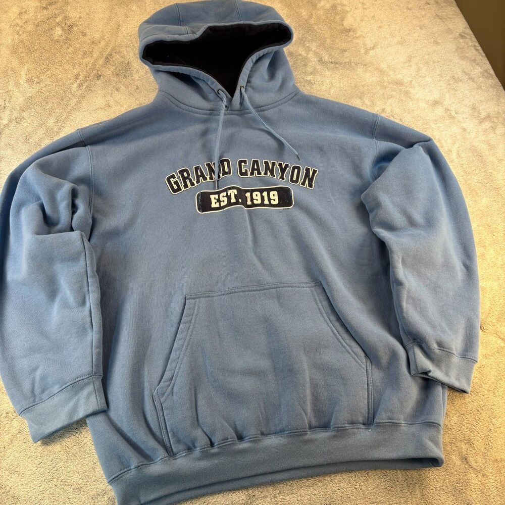 Kenpo Grand Canyon Arizona Hoodie Blue Pullover Sweatshirt Adult XL USA Travel